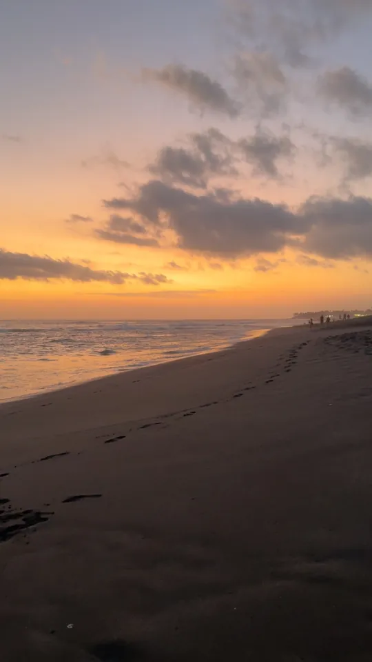 Sunsets on beach